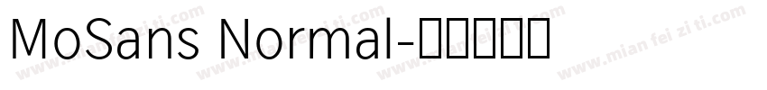 MoSans Normal字体转换